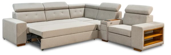 Narożnik Tulum XX 320x300 cm, funkcja spania, 2x relax elektryczny, barek, port USB