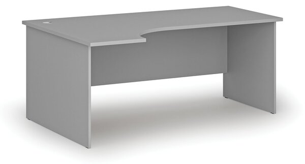 Narożne biurko PRIMO GRAY, 180x120 cm, lewe, szare