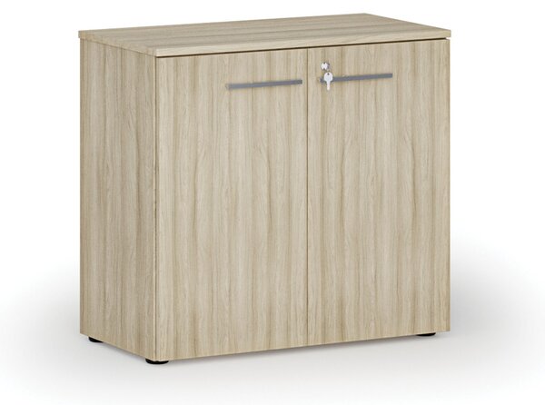 Szafa biurowa z drzwiami PRIMO WOOD, 800 x 420 x 740 mm, dąb naturalny