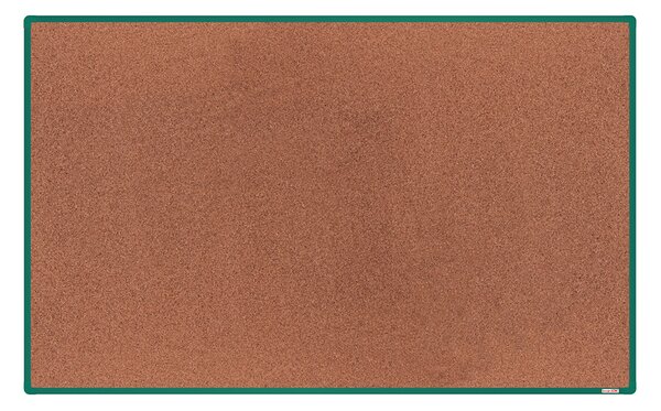Tablica korkowa BoardOK w ramie aluminiowej, 2000 x 1200 mm, zielona rama