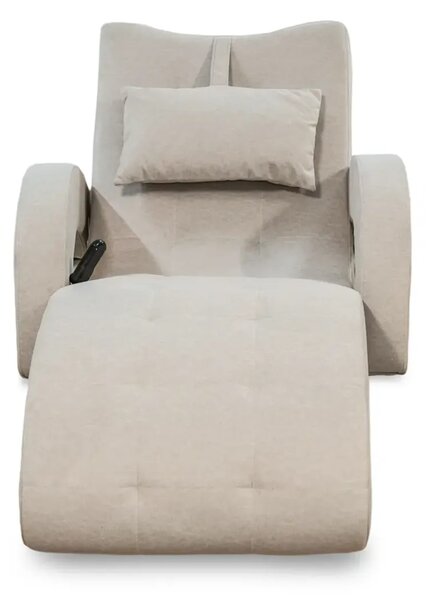 Szezlong Exclusive Leżanka Relax + Masaż tkanina PREMIUM