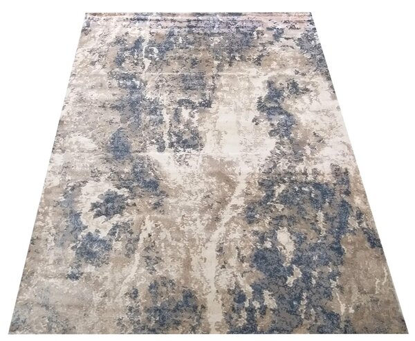 Nowoczesny prostokątny beżowy dywan - Briko 3X
