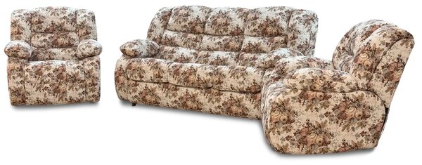 Komplet wypoczynkowy Borys 3+1+1 Sofa 3os. z f.spania + 2 fotele relax