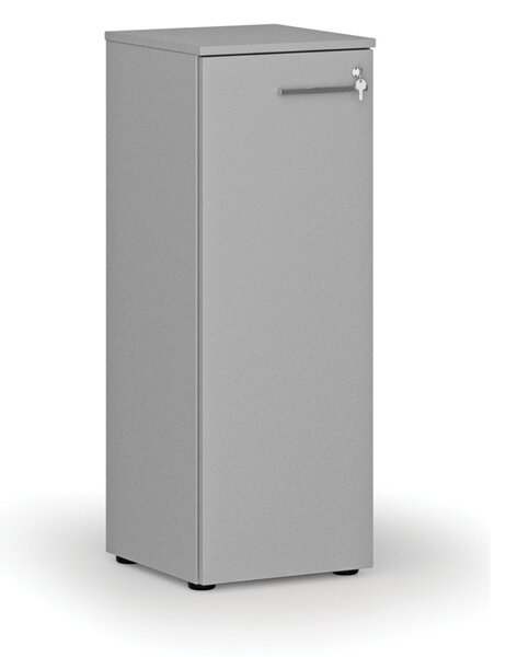 Szafa biurowa niska z drzwiami PRIMO GRAY, 400 x 420 x 1087 mm, szary