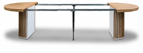 Stół LOFT O Fi 130 cm, rozkładany, wkładka 3x60cm