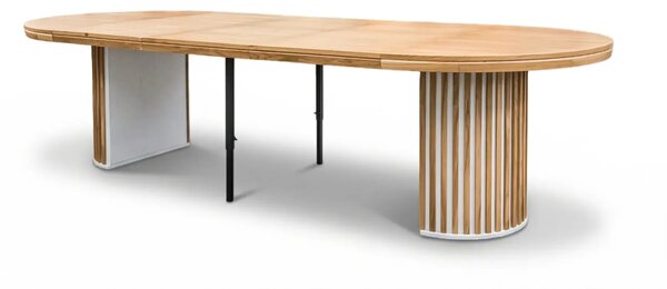 Stół LOFT O Fi 130 cm, rozkładany, wkładka 3x60cm
