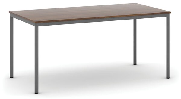 Stół jadalniany, 160x80 cm, ciemnoszara podstawa, orzech