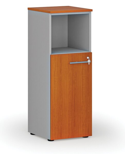 Szafa biurowa kombinowana PRIMO GRAY, 400 x 420 x 1087 mm, szary/wiśnia