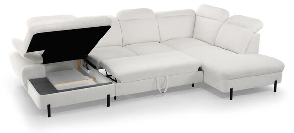 Narożnik LAZIO 365cm/235cm, spanie, pojemnik, system typu Delfin