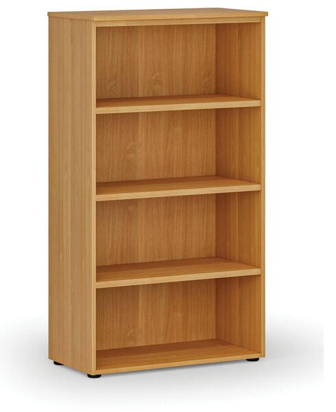 Regał biurowy PRIMO WOOD, 800 x 420 x 1434 mm, buk