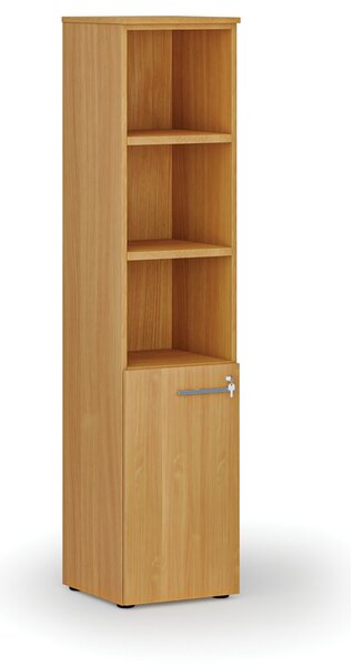 Szafa biurowa kombinowana PRIMO WOOD, drzwi na 2 poziomach, 400 x 420 x 1781 mm, buk