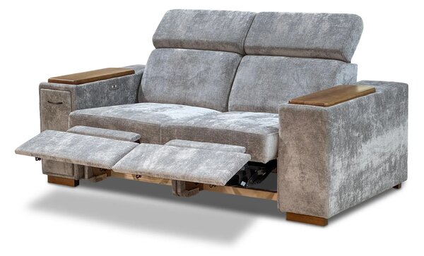 Kanapa 2 osobowa Lago z dwoma funkcjami relax elektrycznymi 180 cm