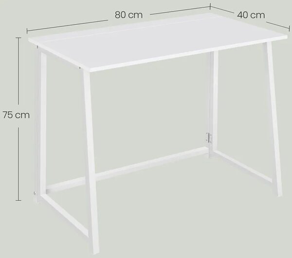 Białe minimalistyczne biurko składane B8-K88