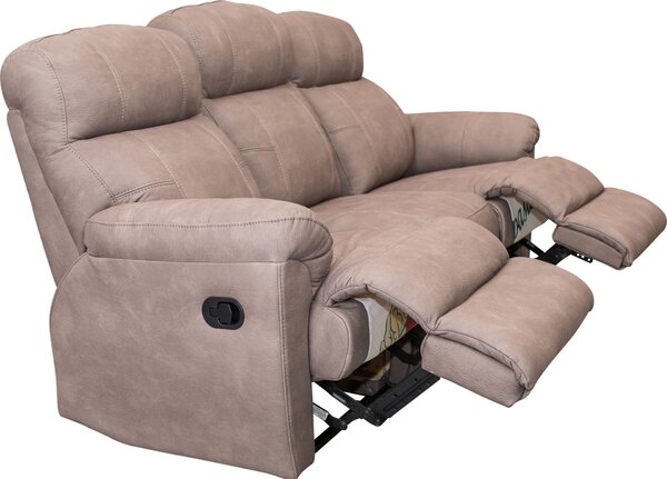 Skórzany komplet wypoczynkowy Monaco 3+1+1: 3 os sofa + 2 x fotele 4x RELAX manualny