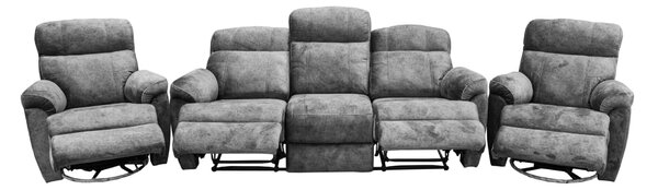 Skórzany komplet wypoczynkowy Monaco 3+1+1: 3 os sofa + 2 x fotele 4x RELAX manualny