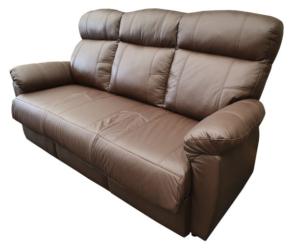 Skórzany komplet wypoczynkowy Monaco 3+1+1: 3 os sofa + 2 x fotele 4x RELAX manualny