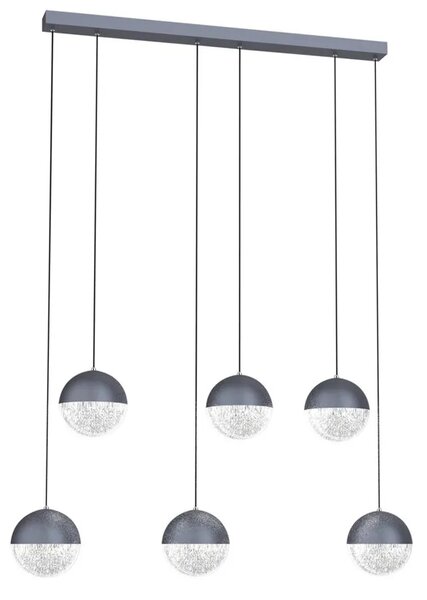 Nieregularna szara lampa ledowa E1-F65