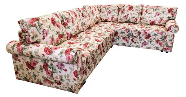 Narożnik AMELIA III 300/220 cm w Angielskim princie w kwiaty