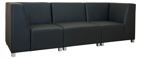 Sofa modułowa ogrodowa RIGGA, stolik + 2 pufy, wodoodporna tkanina