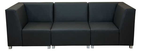 Sofa modułowa ogrodowa RIGGA, stolik + 2 pufy, wodoodporna tkanina
