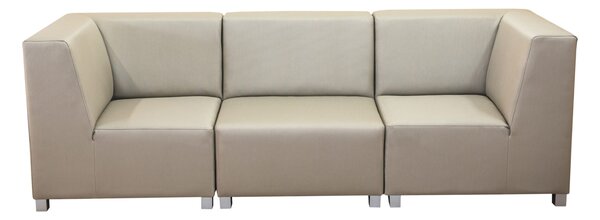 Sofa modułowa ogrodowa RIGGA, stolik + 2 pufy, wodoodporna tkanina