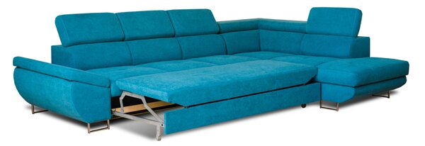 Narożnik TONY III 330/210 cm rozkładany z ruchomymi zagłówkami