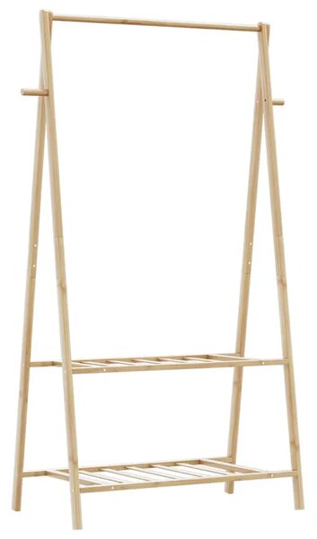 Wieszak na ubrania z 2 półkami 96cm L0-A41