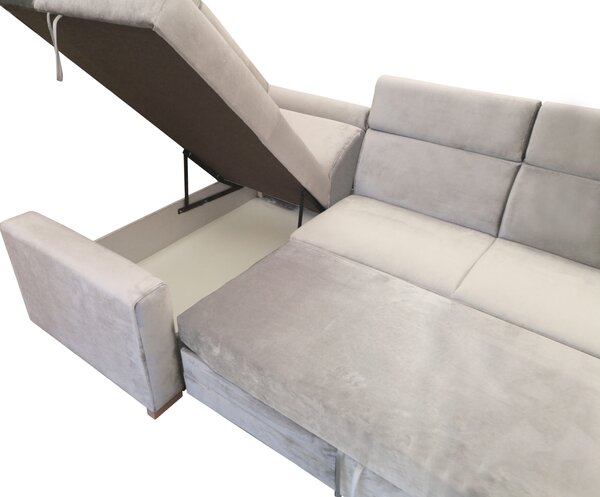 Narożnik OLAF 250/170 cm ruchome zagłówki, funkcją spania