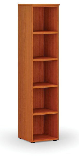 Regał biurowy PRIMO WOOD, 400 x 420 x 1781 mm, wiśnia