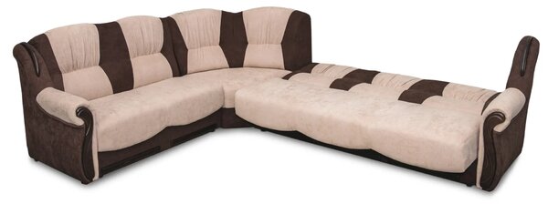 Narożnik wersalkowy FIGARO 310/240 cm - drewniane boczki 2x funkcja spania