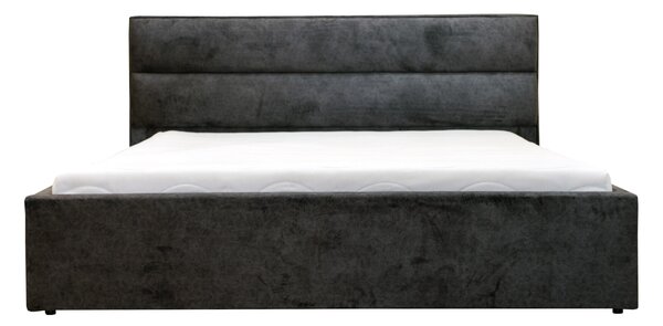 Łóżko sypialniane SANTIAGO 160/200 cm tapicerowane w tkaninie welurowej