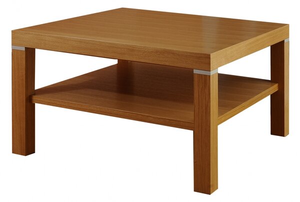 Klasyczna ława z półką LEON 80/80 cm