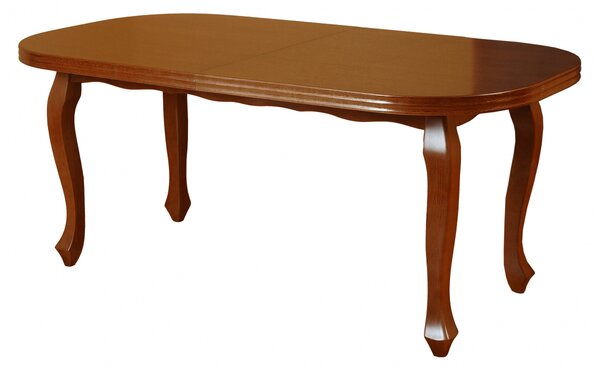 Zestaw do jadalni: Stół Ludwik 180/90 + 50 cm + 6 krzeseł KW15