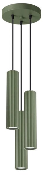 Wisząca potrójna lampa oliwkowa w stylu loft - D299-Melson