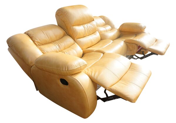 Sofa 3 osobowa BORYS RELAX Elektryczny w Tkaninie Tapicerskiej