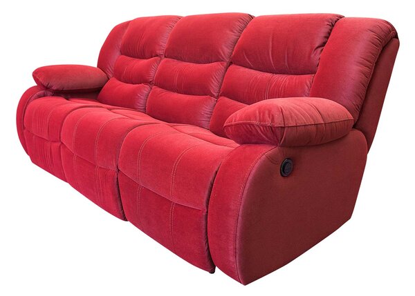 Sofa 3 osobowa BORYS RELAX Elektryczny w Tkaninie Tapicerskiej
