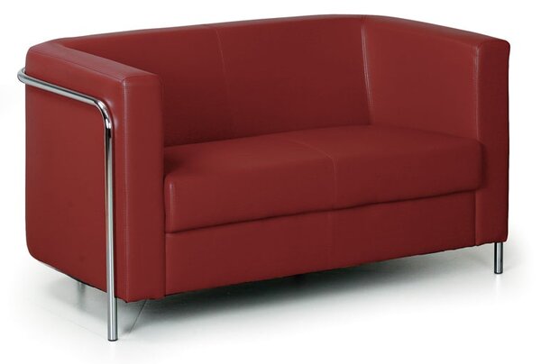 Sofa CLUB, 2-miejscowa, bordowy
