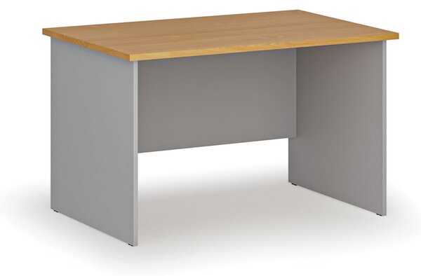Biurko PRIMO GRAY, 120x80 cm, szary/buk