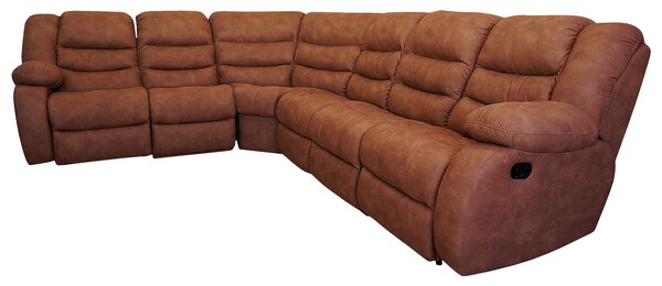 Skórzany narożnik 270/320 cm 2xRelax manual BORYS 100% Skóra Naturalna