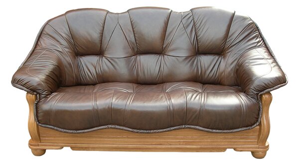 Sofa 3-osobowa ROMA Skóra Naturalna - Styl holenderski