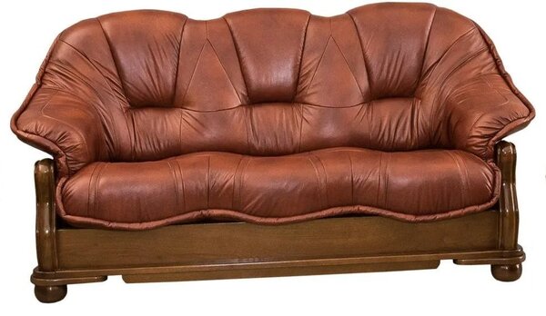 Sofa 3-osobowa ROMA Skóra Naturalna - Styl holenderski