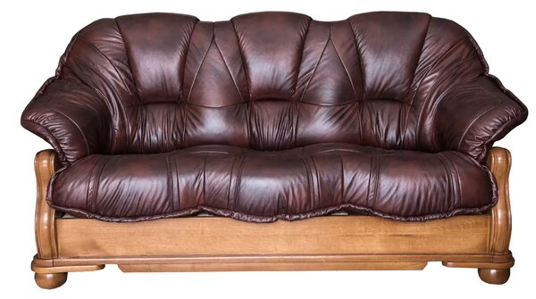 Sofa 3-osobowa ROMA Skóra Naturalna - Styl holenderski