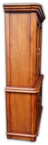 Witryna Dębowa OLIWIA 2S4D szerokość 120 cm