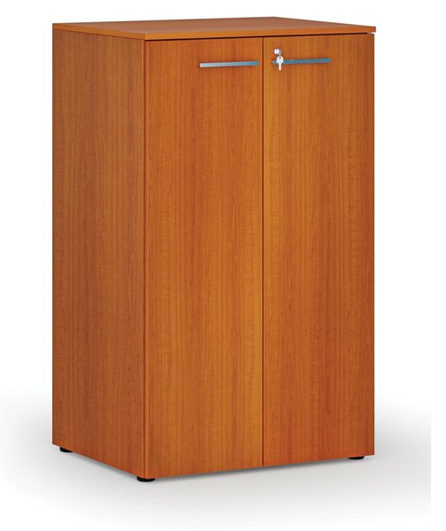 Szafa biurowa z drzwiami PRIMO WOOD, 3 półki, 800 x 640 x 1335 mm, wiśnia