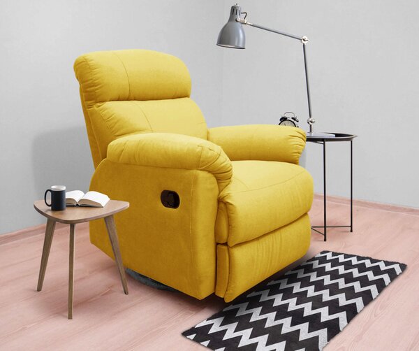 Fotel do salonu MONACO Relax elektryczny w tkaninie obiciowej