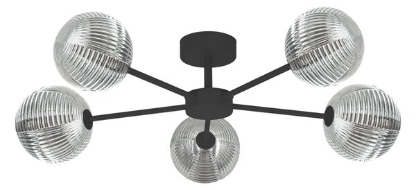 Sufitowa lampa pięcioramienna grafitowa D8-A48