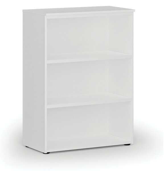 Regał biurowy PRIMO WHITE, 800 x 420 x 1087 mm, biały