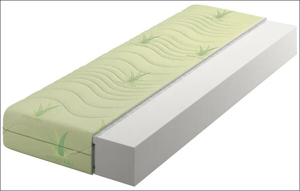 Materac piankowy z pokrowcem aloe vera 160x200 F4-P86