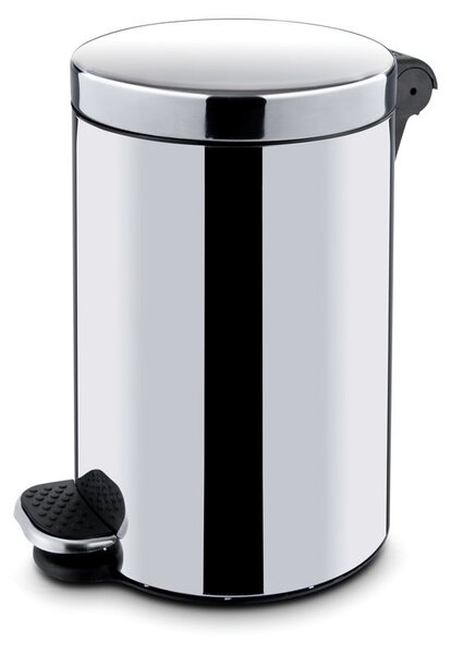 Kosz z pedałem,śmietnik, 12l, nierdzewny błyszczący