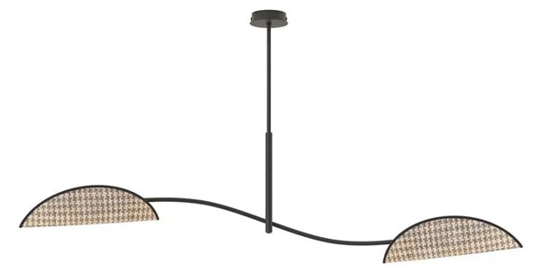 Wisząca brązowa lampa w nowoczesnym stylu F6-T08